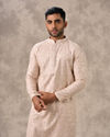 Pink Georgette Mirror Work  Embroidered Kurta Set